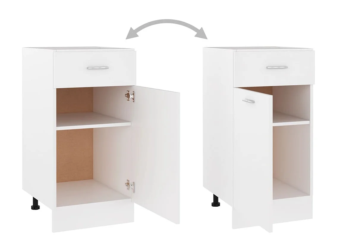 Armoire de plancher à tiroir Blanc 40x46x81,5cm