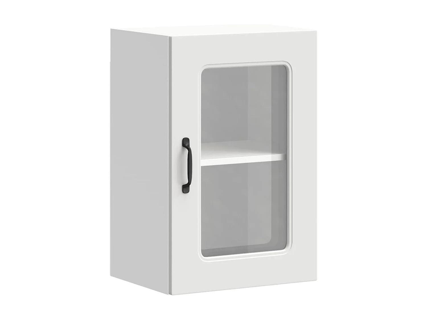 Kalmar weißer Küchenwandschrank mit Glastür