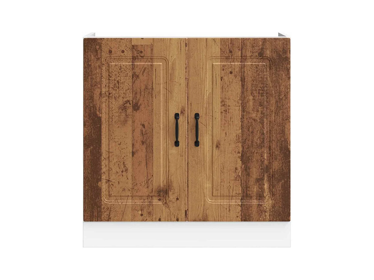 Mobile lavabo nero 80x46x81,5 cm in legno ingegnerizzato