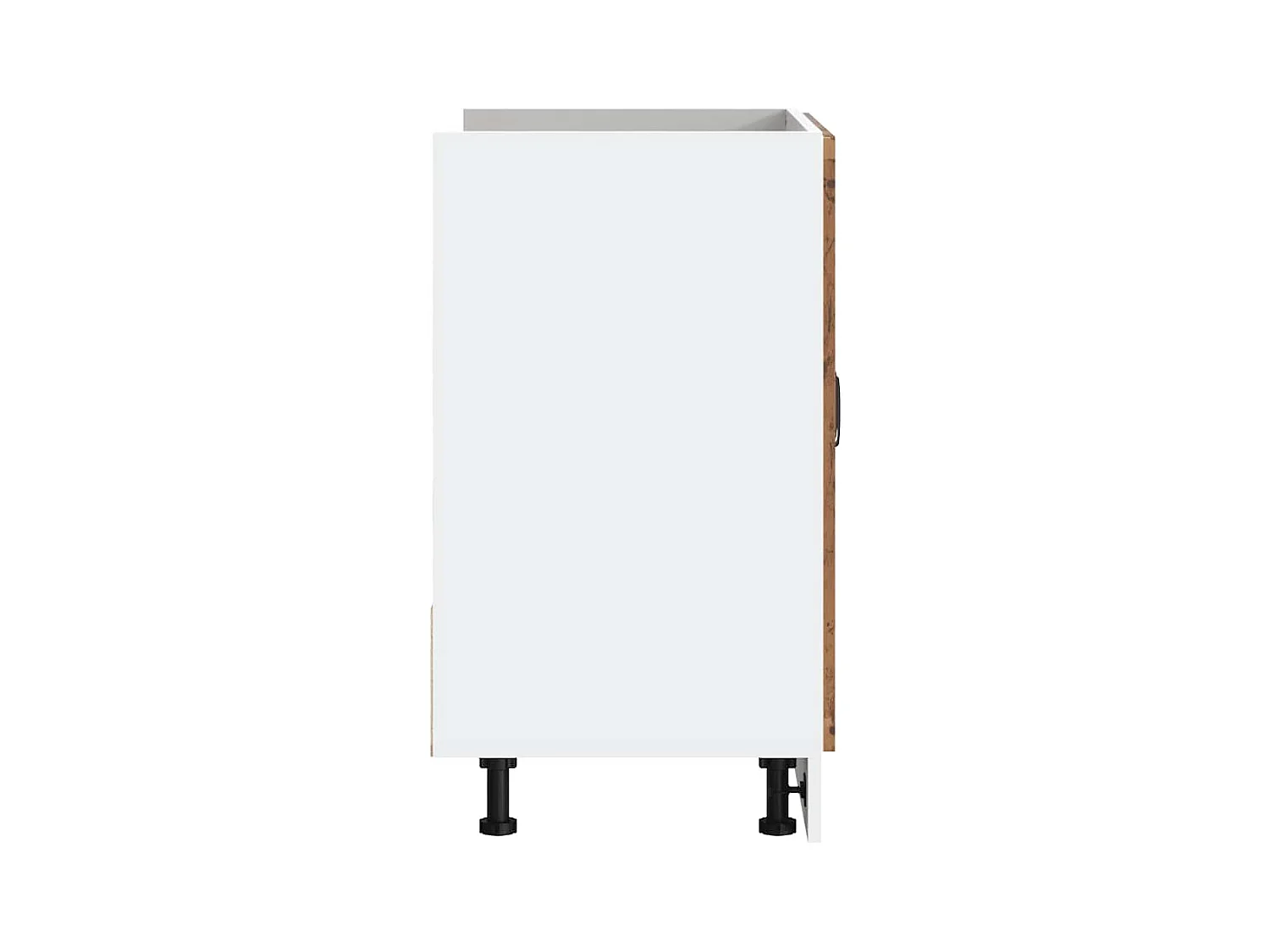 Mobile lavabo nero 80x46x81,5 cm in legno ingegnerizzato