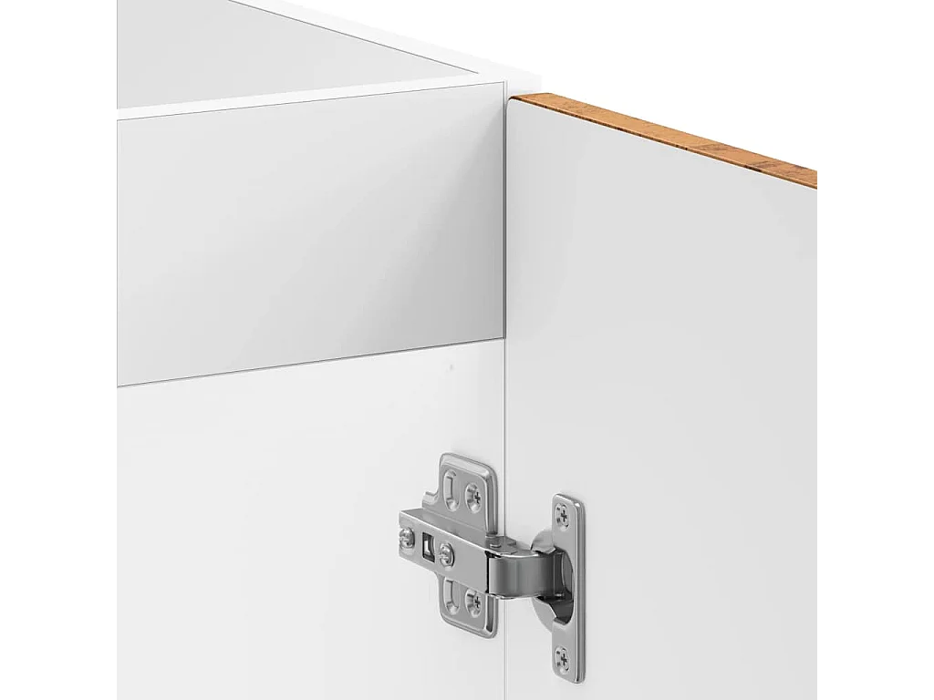 Mobile lavabo nero 80x46x81,5 cm in legno ingegnerizzato