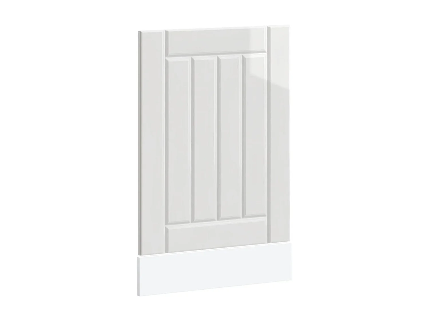 Pannello lavastoviglie in legno ingegnerizzato bianco lucido