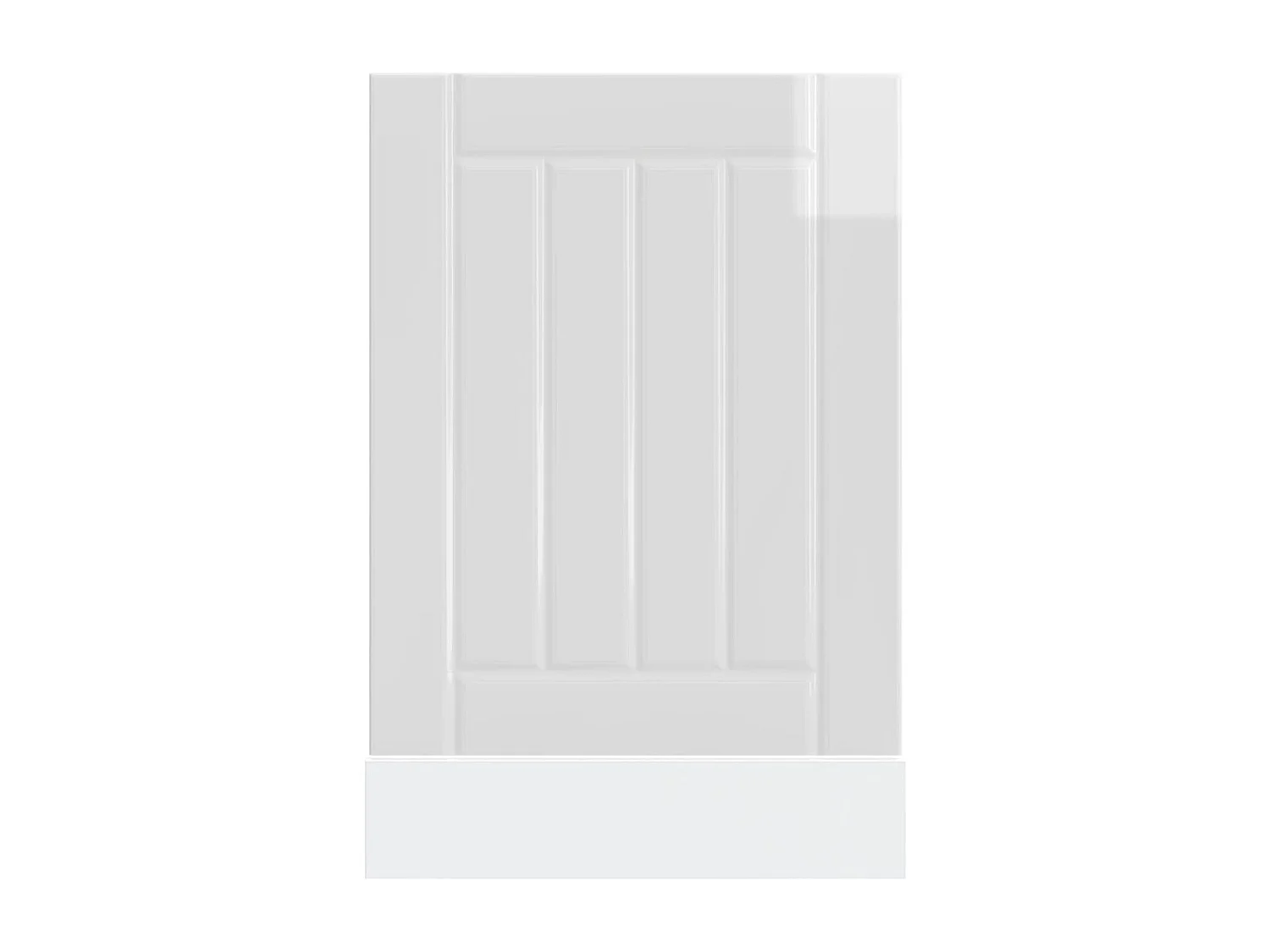 Pannello lavastoviglie in legno ingegnerizzato bianco lucido