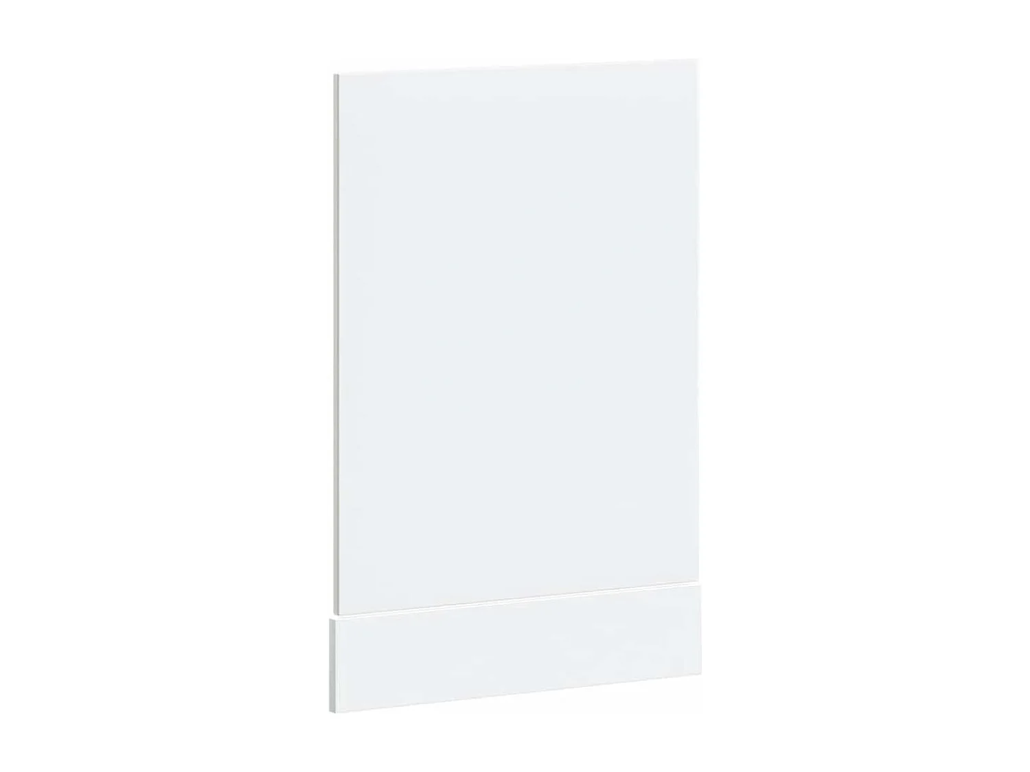 Pannello lavastoviglie in legno ingegnerizzato bianco lucido