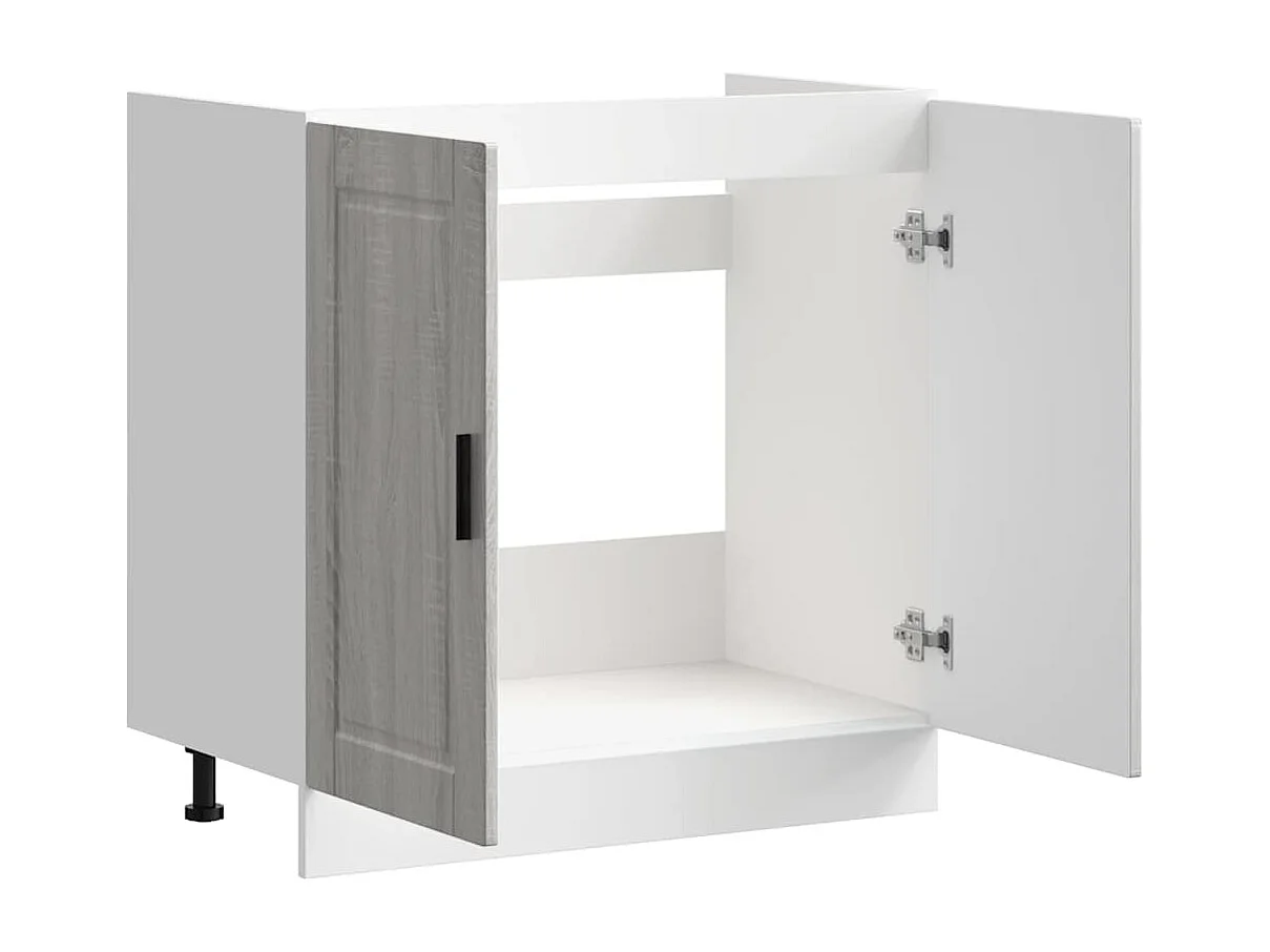 Sonoma Grey Engineered Wood Spoelbakonderkast