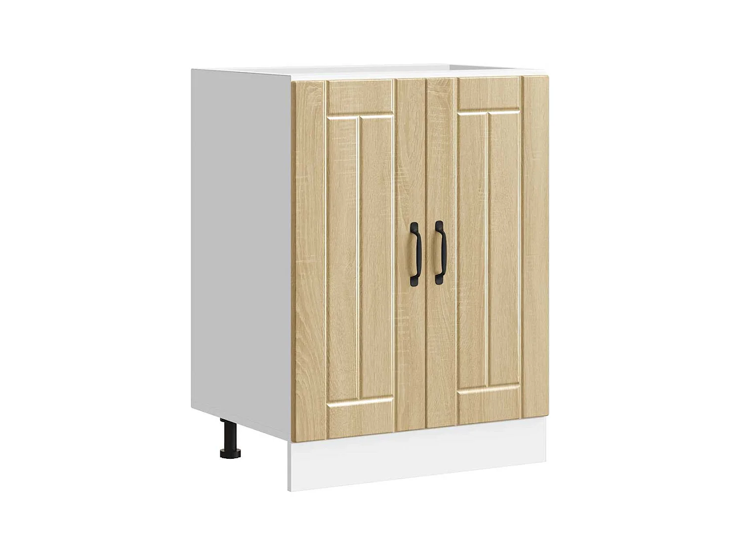 Mobile base per lavello in legno ingegnerizzato Sonoma Oak