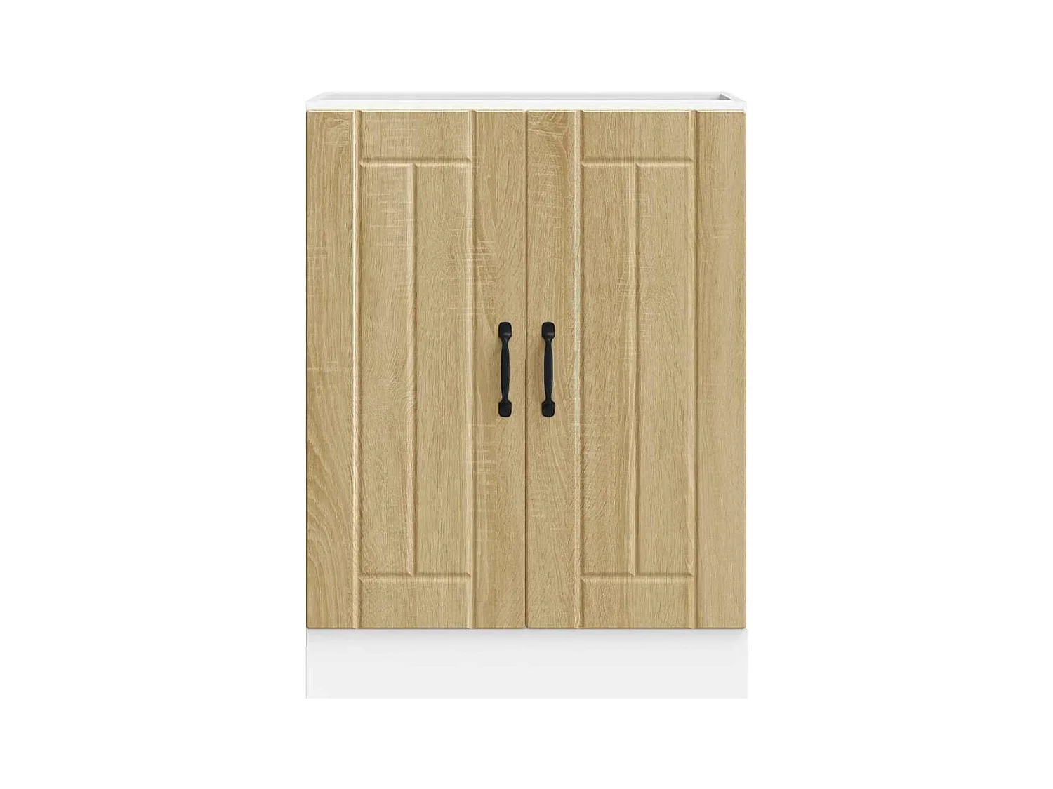 Mobile base per lavello in legno ingegnerizzato Sonoma Oak