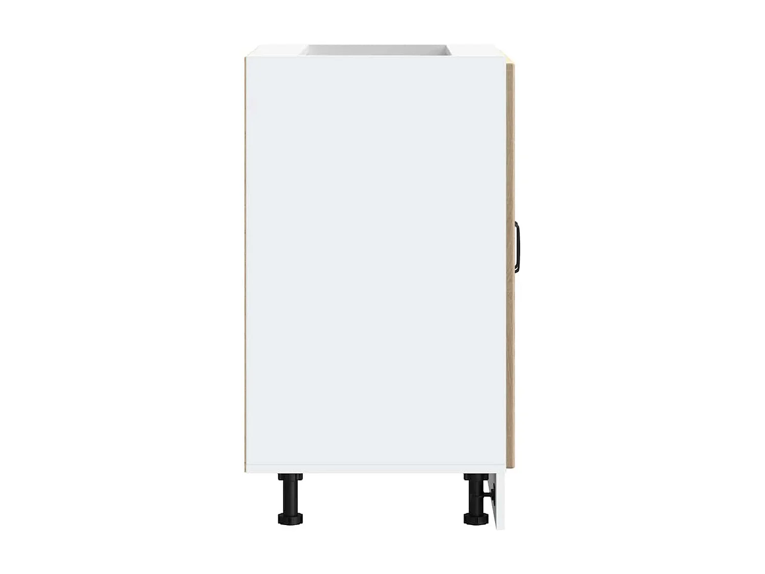 Meuble de base de lavabo chêne sonoma bois d'ingénierie