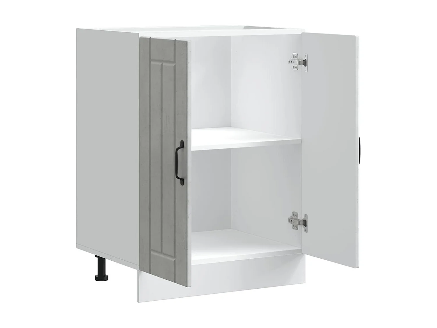 Betongrauer Waschbeckenunterschrank aus Holzwerkstoff