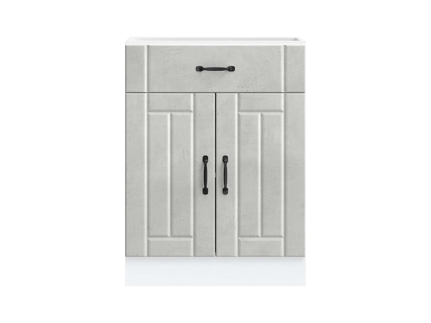 Mobile da cucina in legno ingegnerizzato grigio cemento Lucca