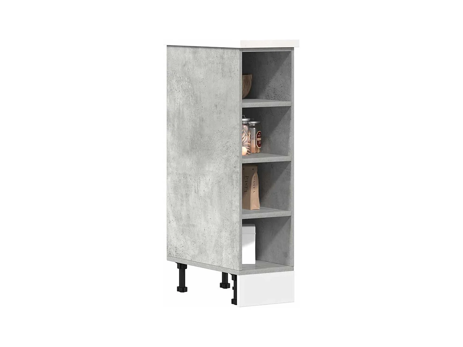Armoire de plancher gris béton 20x44,5x81,5cm