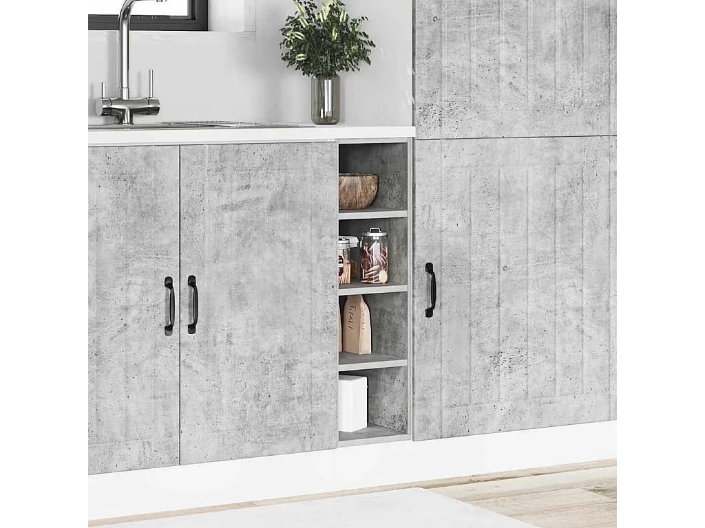 Armoire de plancher gris béton 20x44,5x81,5cm