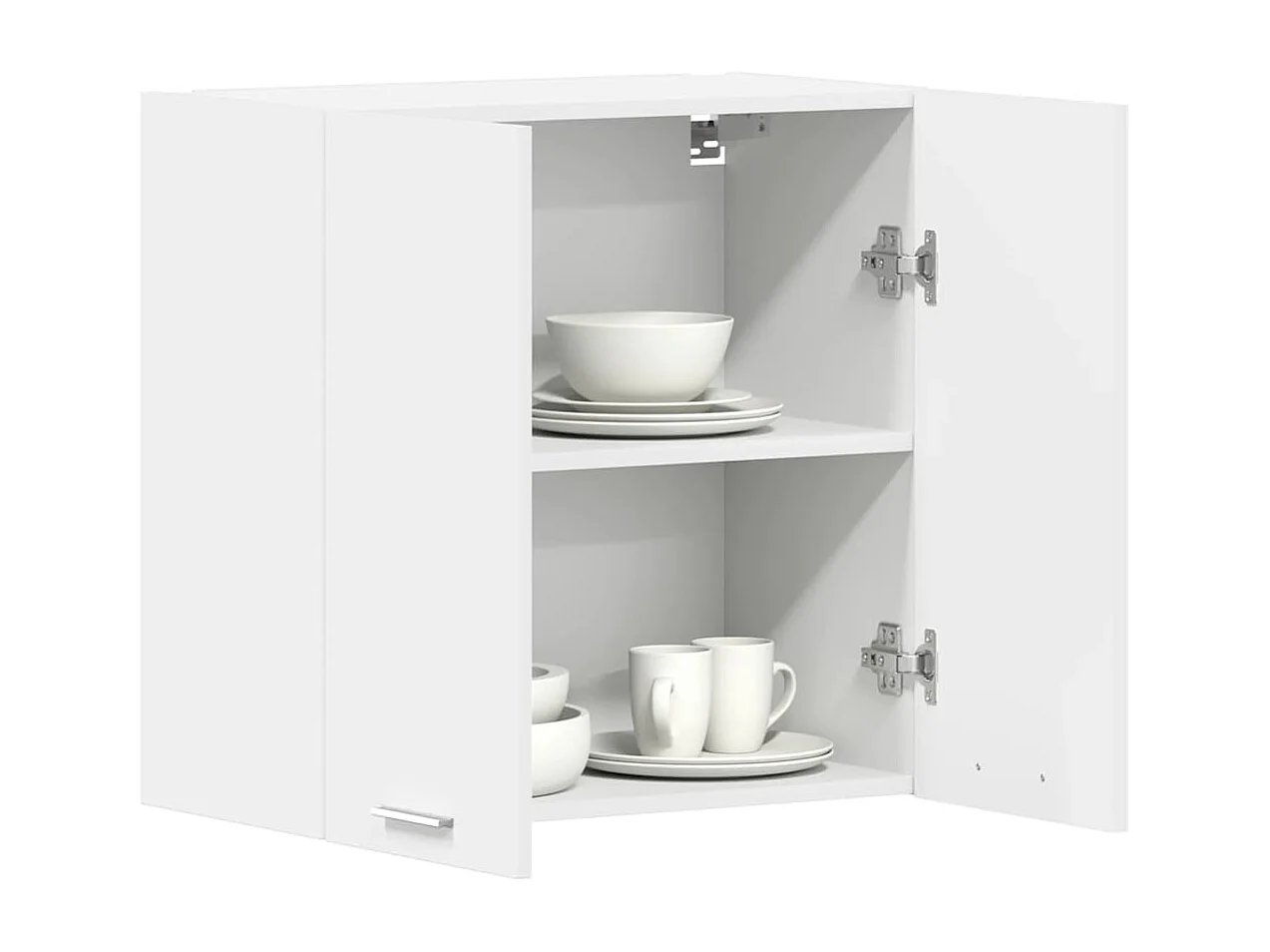 Witte hangkast 60x31x60 cm bewerkt hout