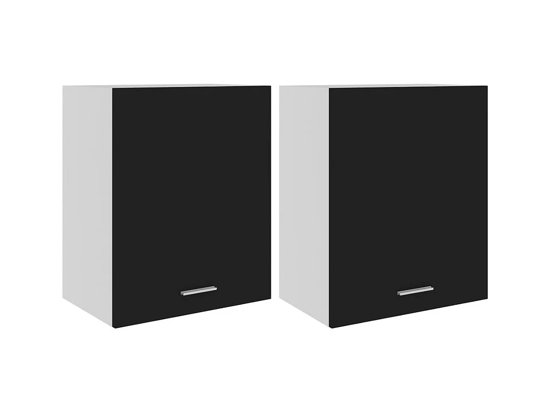 "Lyon"s 2-delige hangkast, zwart, 50x31x60 cm