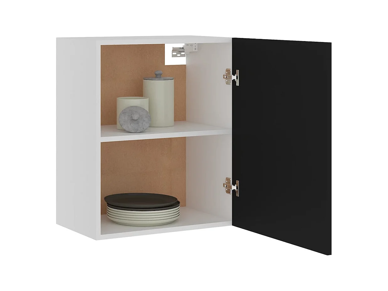 "Lyon"s 2-delige hangkast, zwart, 50x31x60 cm