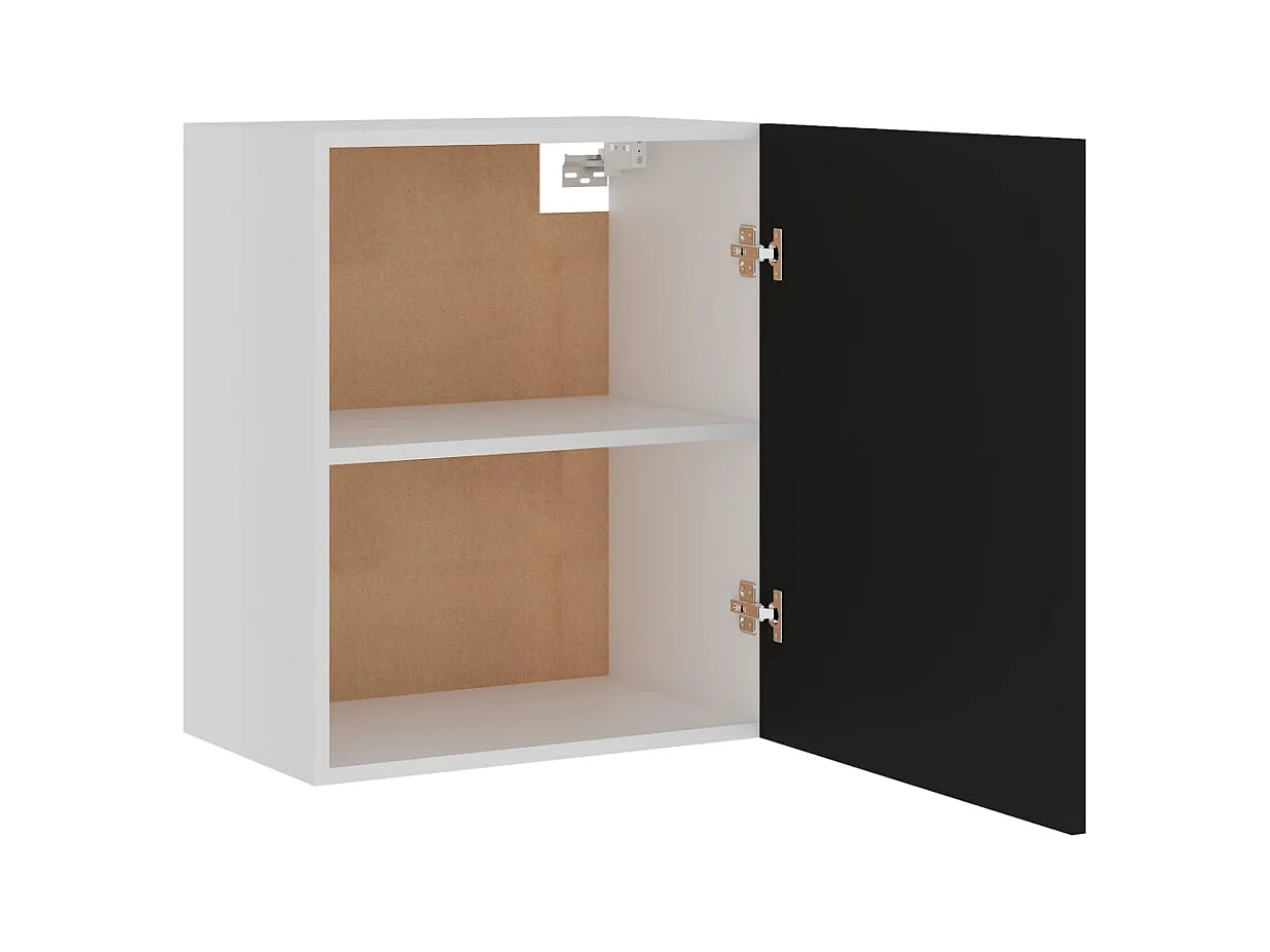 "Lyon"s 2-delige hangkast, zwart, 50x31x60 cm