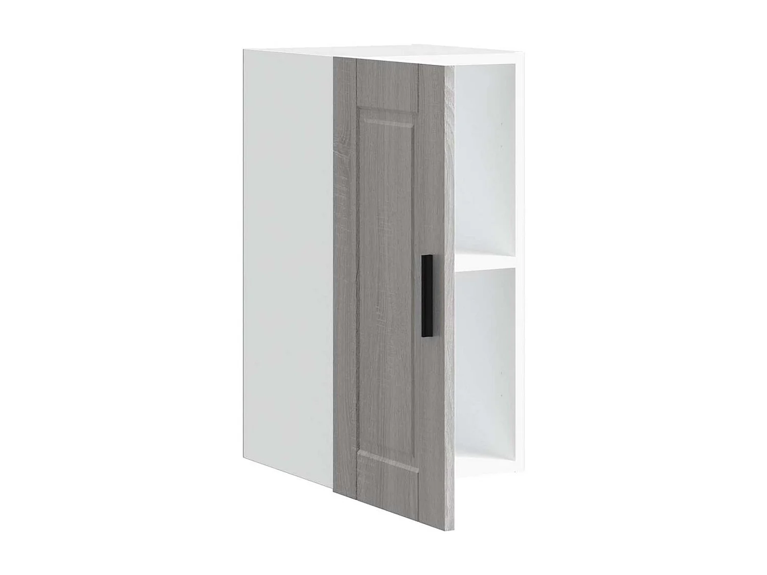 Mobile da cucina a muro in legno ingegnerizzato grigio Sonoma