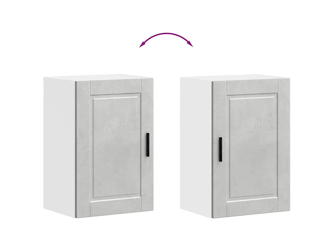 Mobile da cucina in legno ingegnerizzato grigio cemento Porto