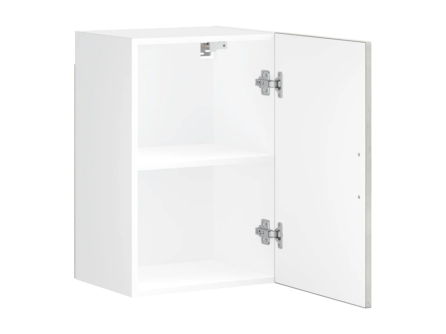 Armoire murale de cuisine gris béton bois d'ingénierie