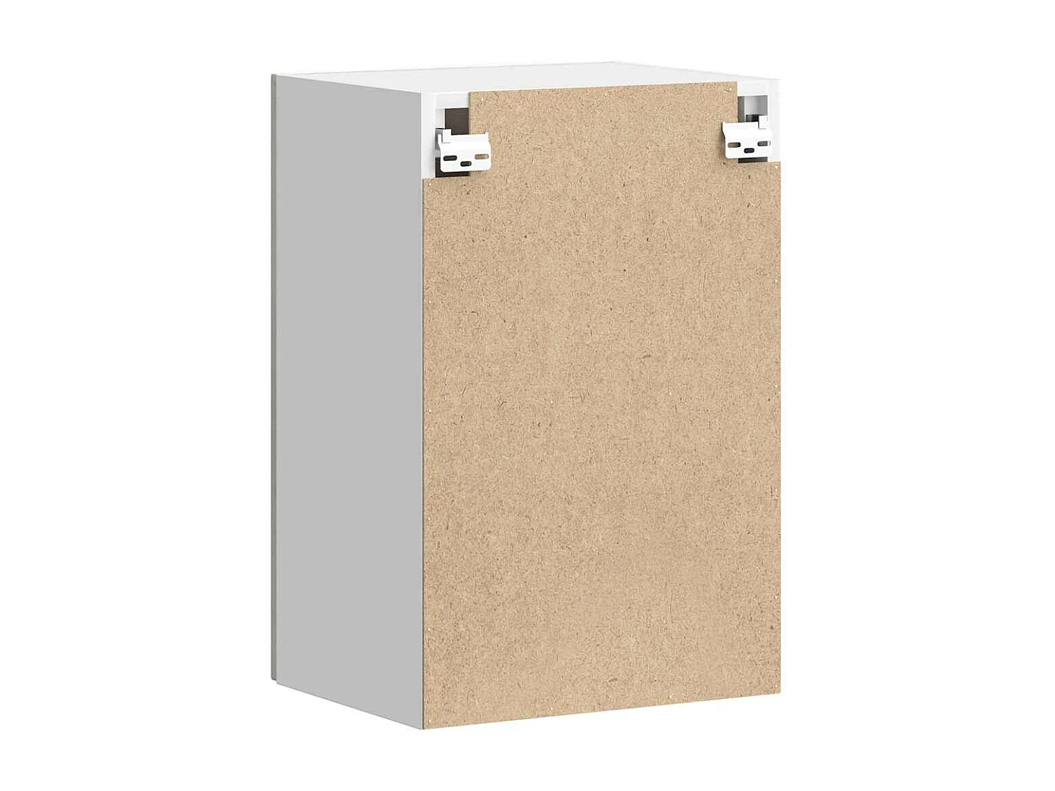 Armoire murale de cuisine gris béton bois d'ingénierie