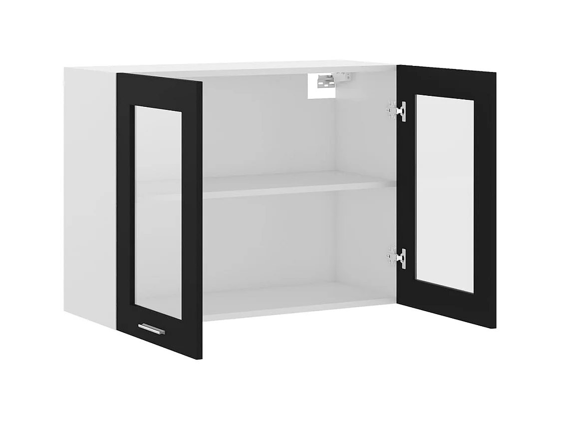 Zwarte hangkast 80x31x60 cm