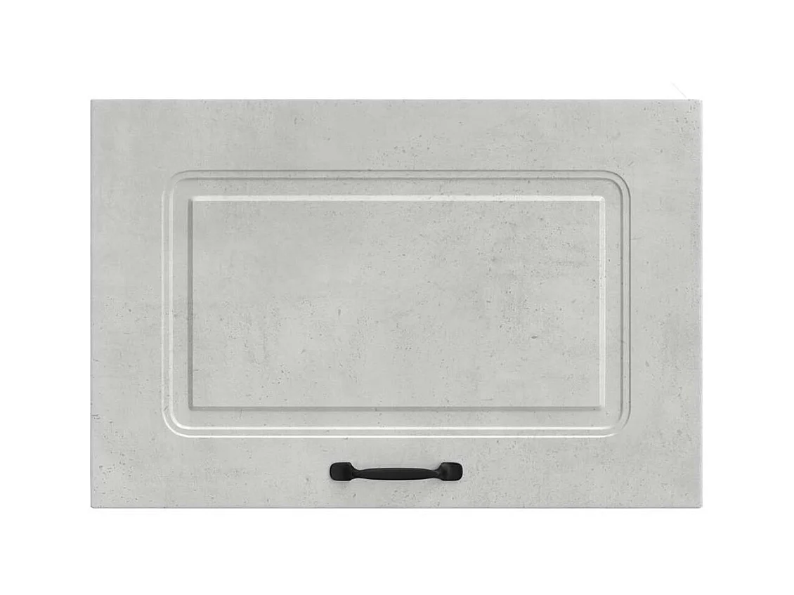 Armoire murale de cuisine gris béton bois d'ingénierie