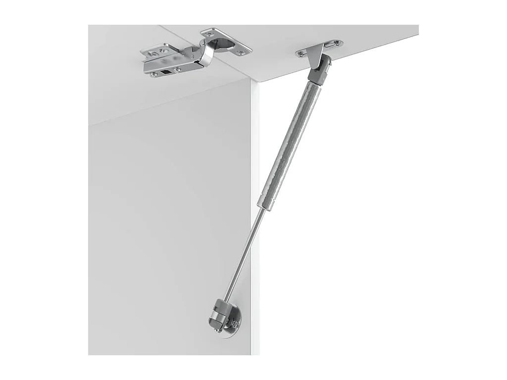 Armoire murale de cuisine gris béton bois d'ingénierie