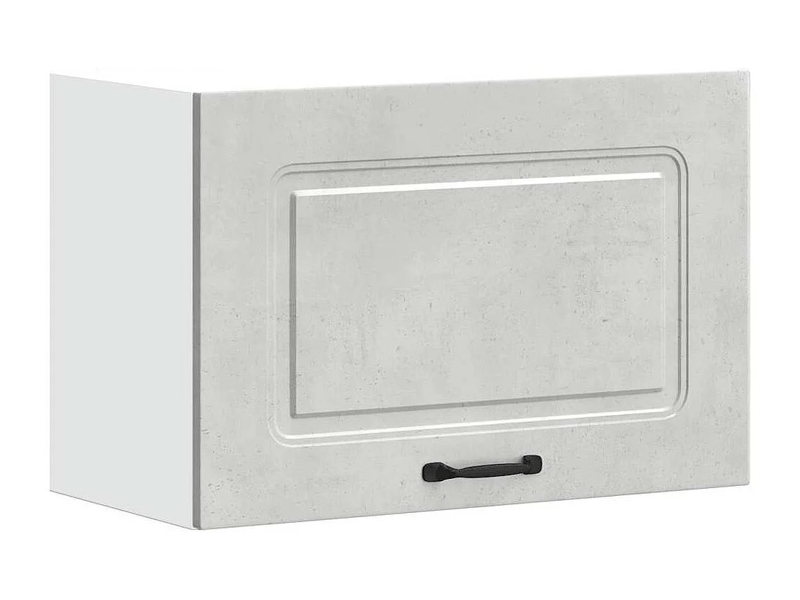 Armoire murale de cuisine gris béton bois d'ingénierie