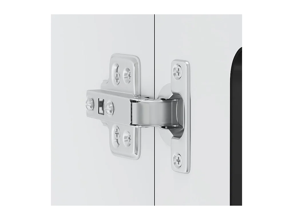 Pensile da cucina nero con anta in vetro