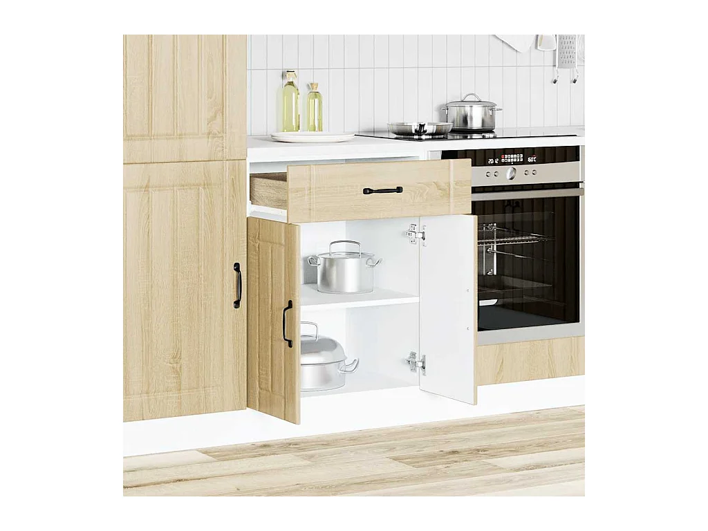 Mobile da cucina in legno ingegnerizzato rovere Sonoma