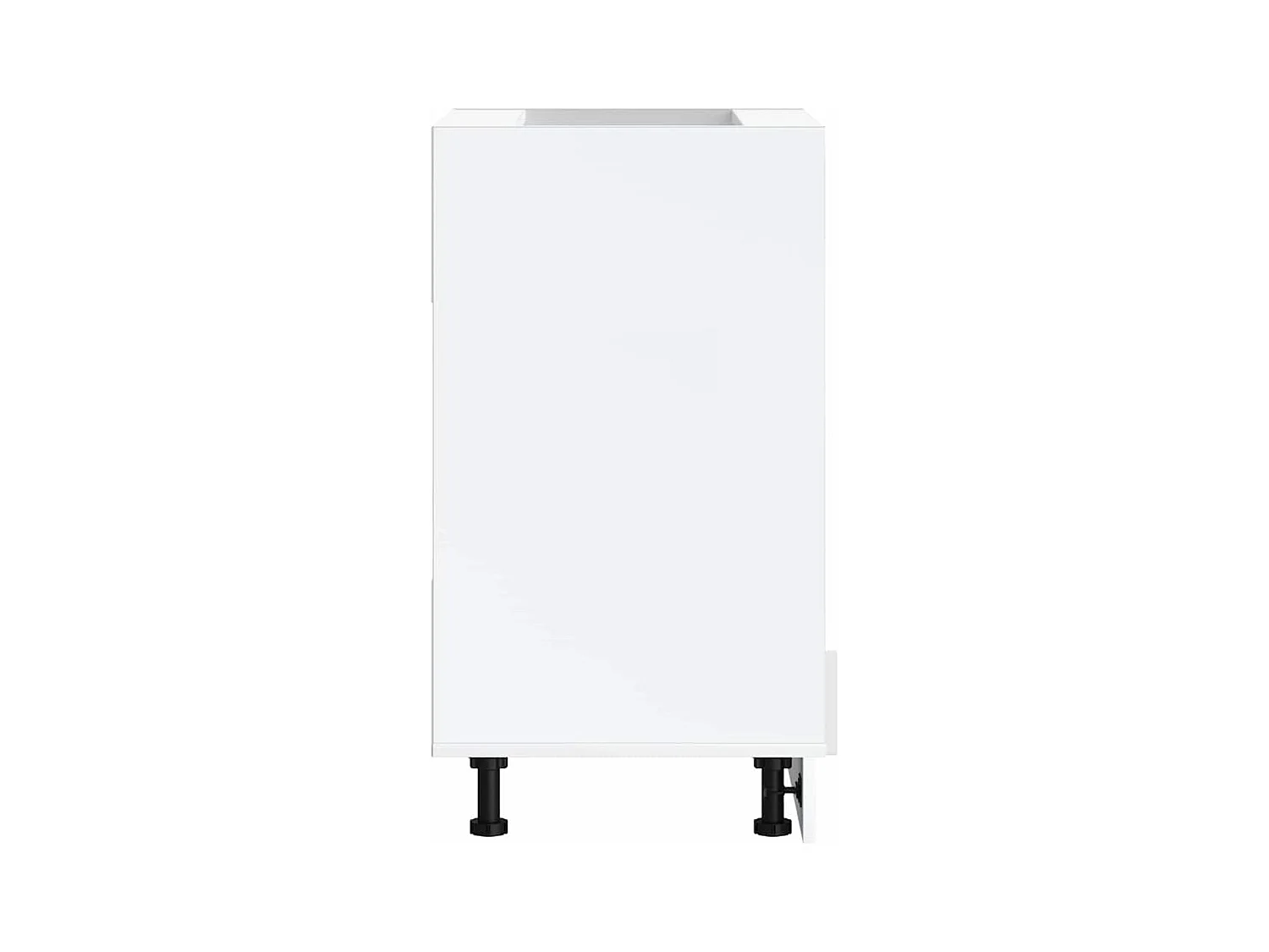 Armoire à four blanc brillant bois d'ingénierie