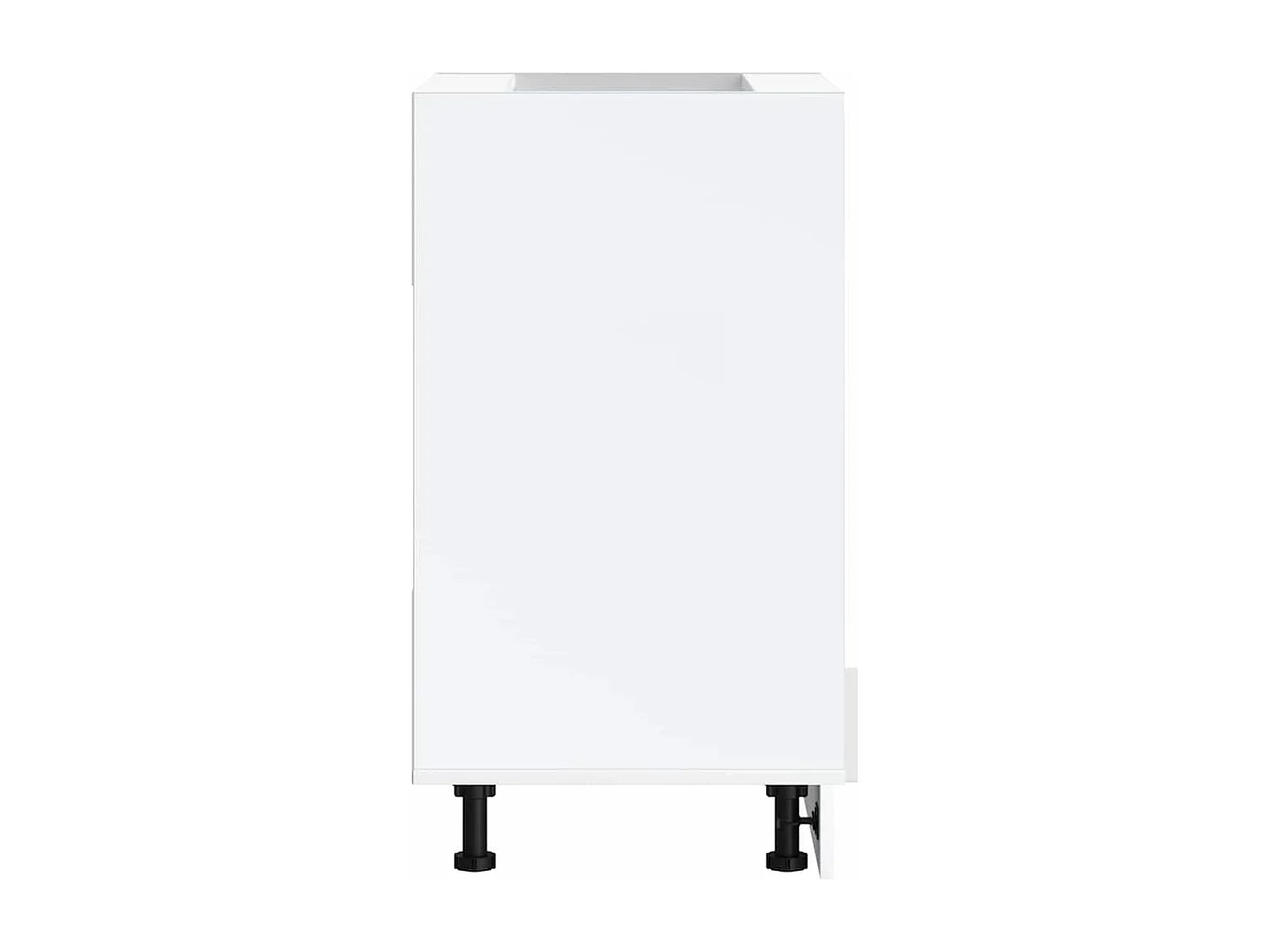 Armoire à four blanc brillant bois d'ingénierie