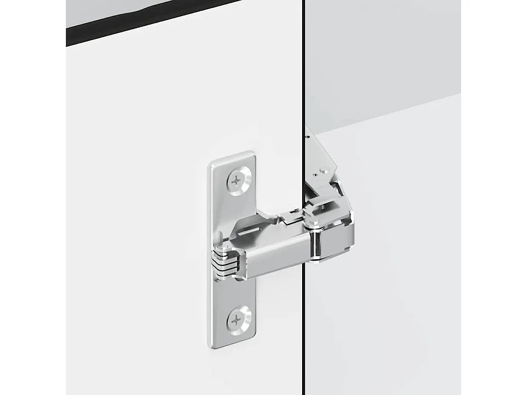 Küchen-Eckschrank aus schwarzem Holzwerkstoff