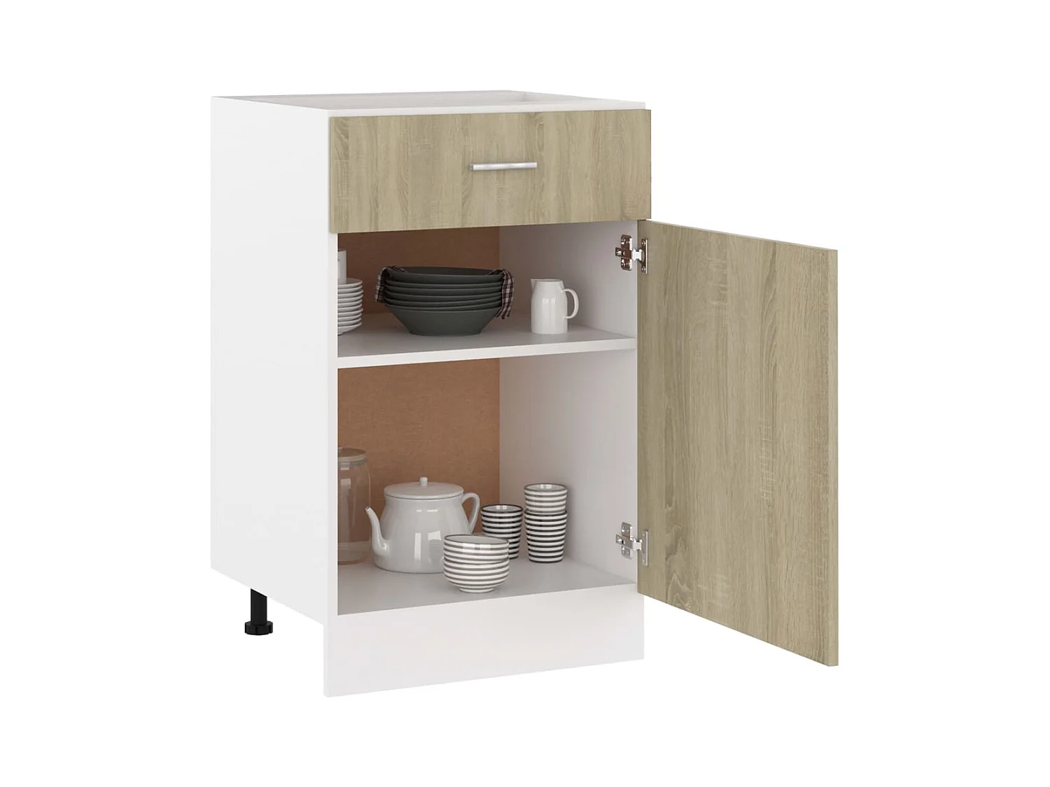 Mobiletto da terra con cassetti in rovere Sonoma "Lyon"