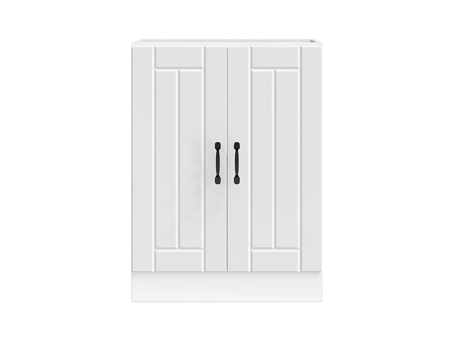 Meuble de base de lavabo blanc bois d'ingénierie