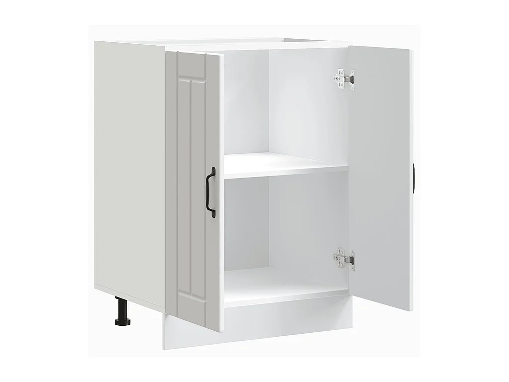 Meuble de base de lavabo blanc bois d'ingénierie