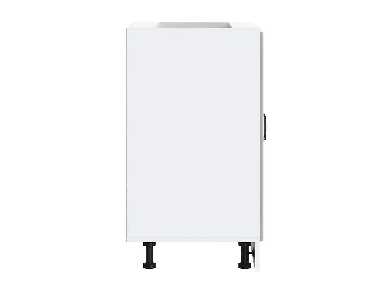 Meuble de base de lavabo blanc bois d'ingénierie