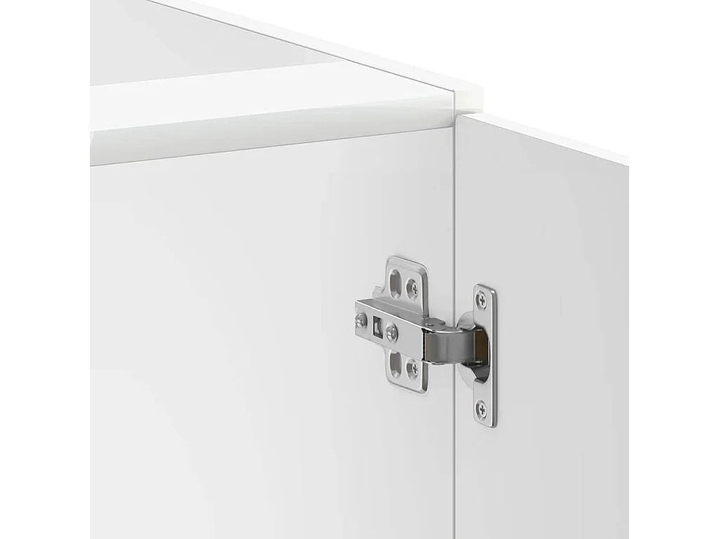 Meuble de base de lavabo blanc bois d'ingénierie
