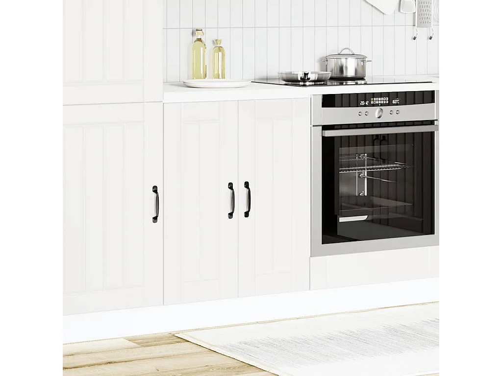 Meuble de base de lavabo blanc bois d'ingénierie