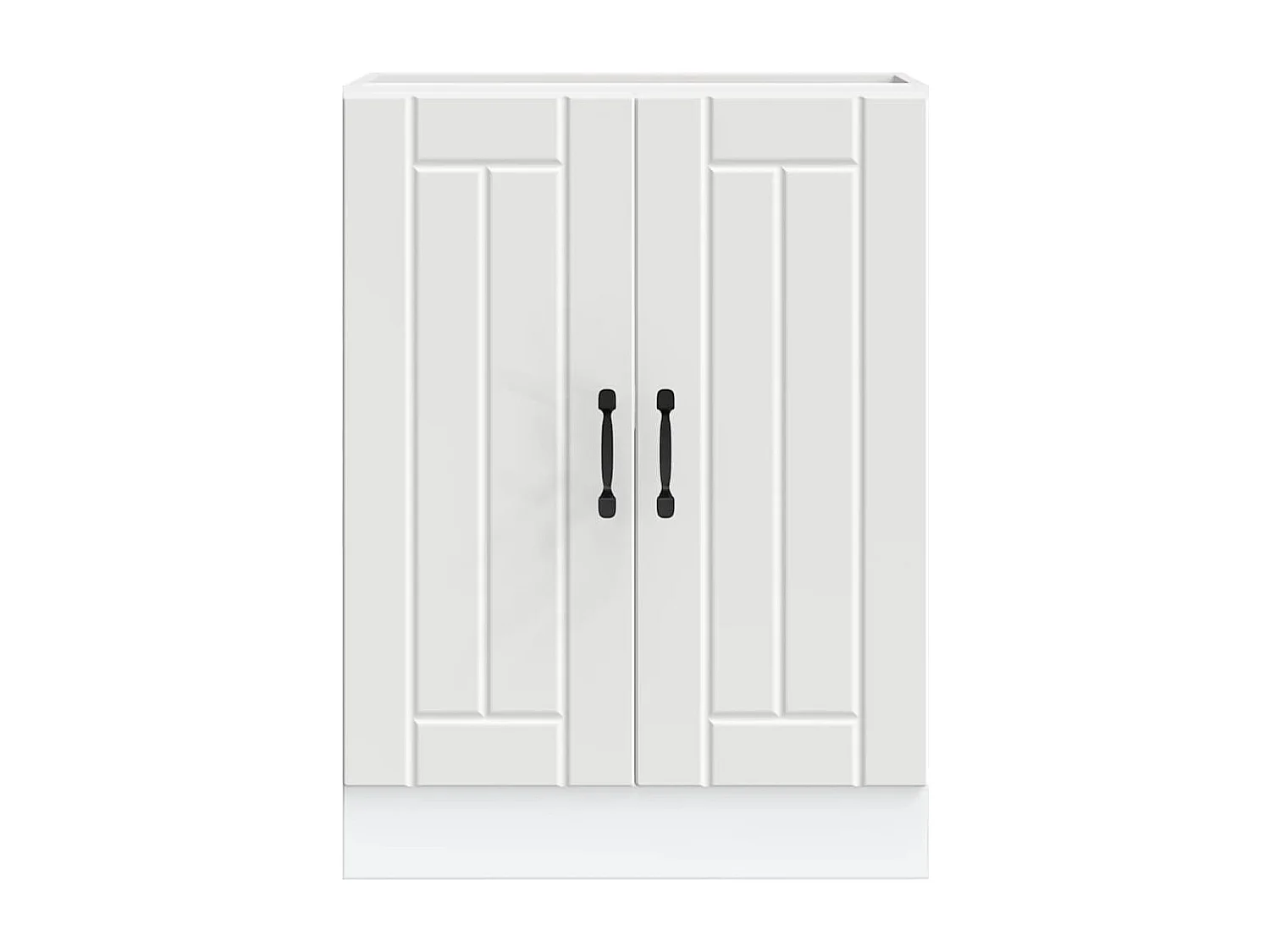 Meuble de base de lavabo blanc bois d'ingénierie