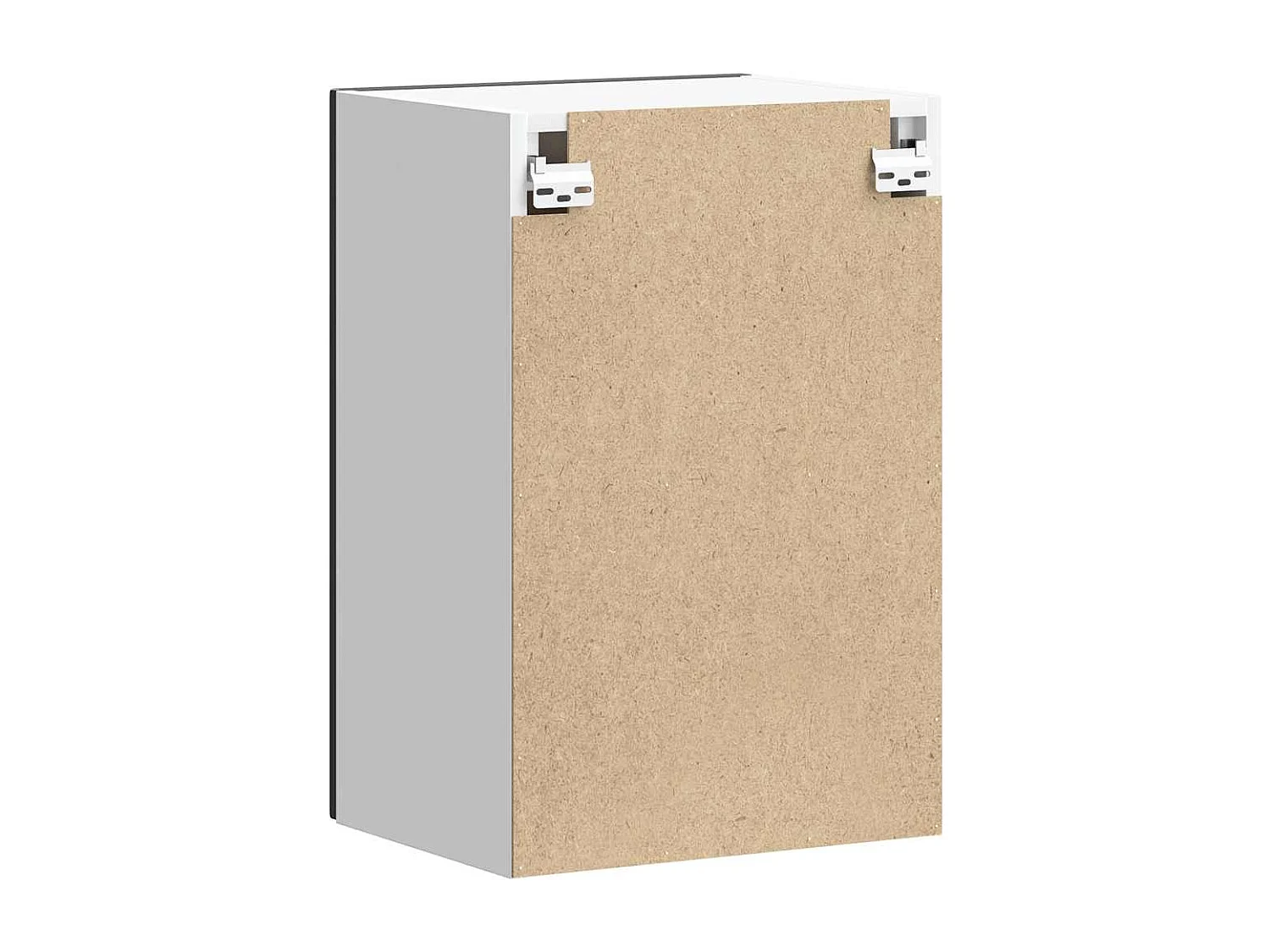 Armoire murale de cuisine noir bois d'ingénierie