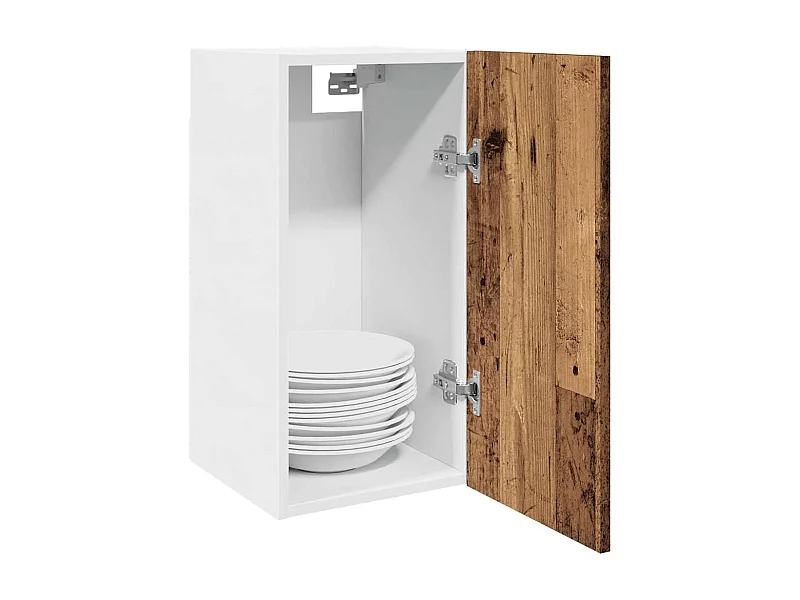 Hangkast "Lyon", oud hout, 30x31x60 cm