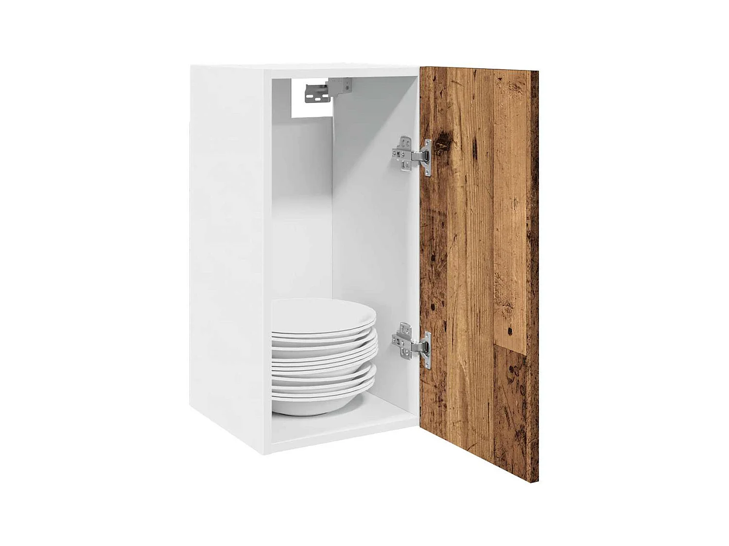 Hangkast "Lyon", oud hout, 30x31x60 cm