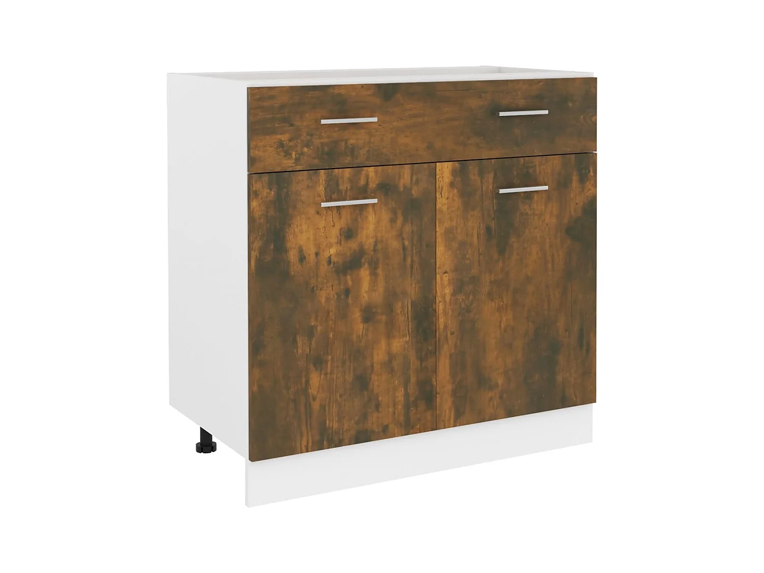 Armoire de plancher à tiroir Chêne fumé 80x46x81,5 cm