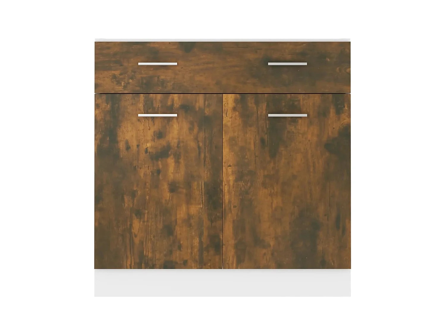 Armoire de plancher à tiroir Chêne fumé 80x46x81,5 cm