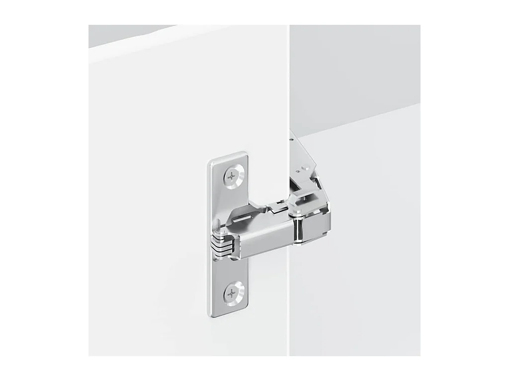 Armoire d'angle de cuisine blanc bois d'ingénierie