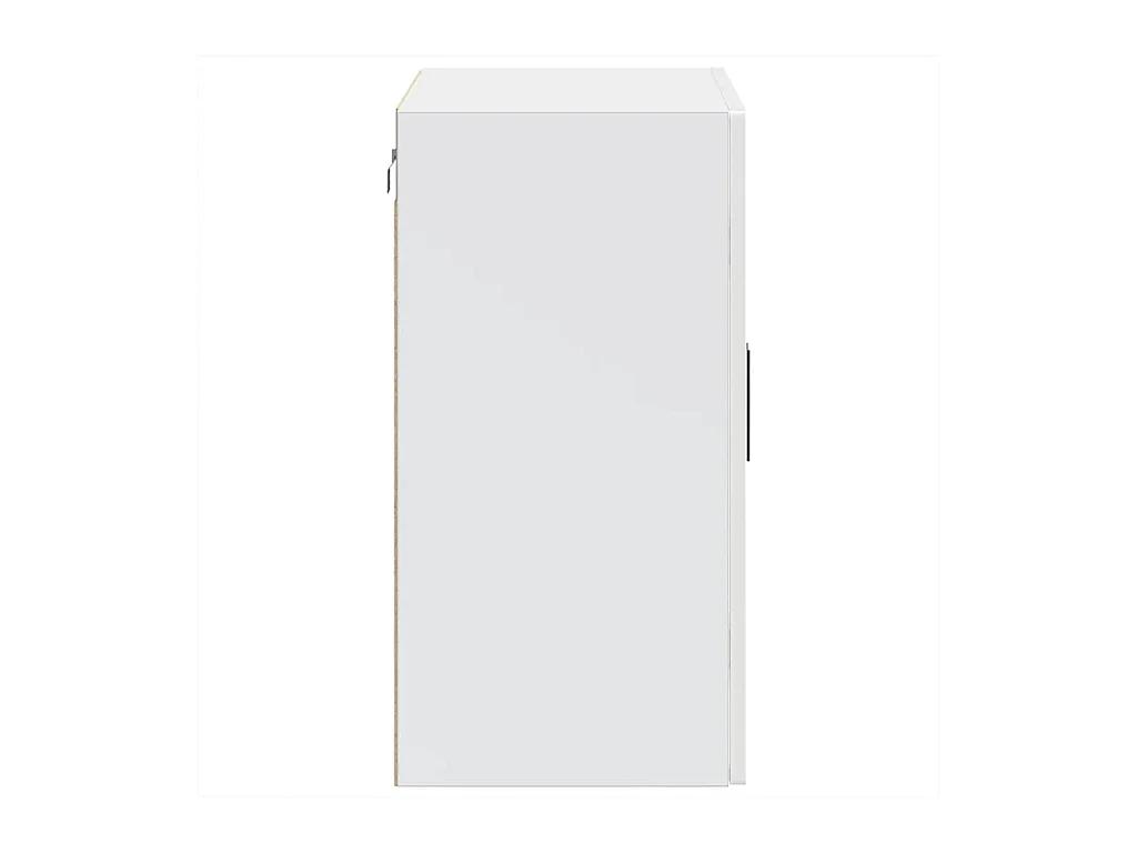 Pensile cucina con anta in vetro bianco lucido