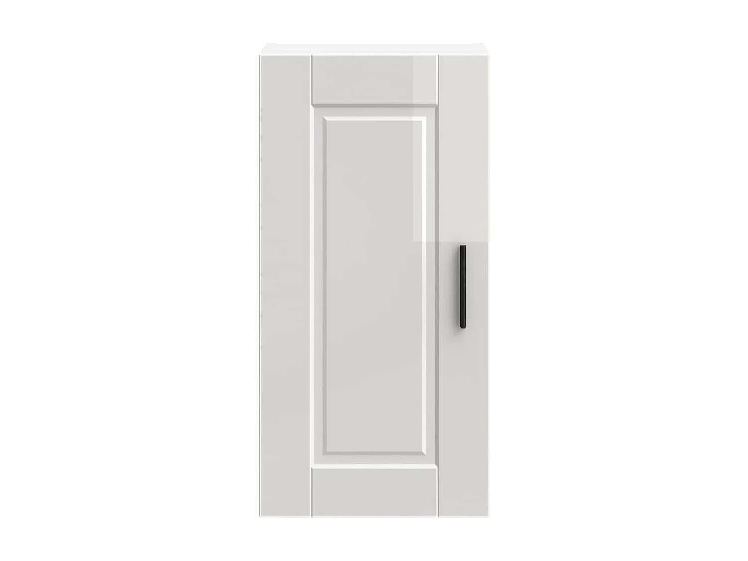 Armoire murale de cuisine blanc brillant bois ingénierie