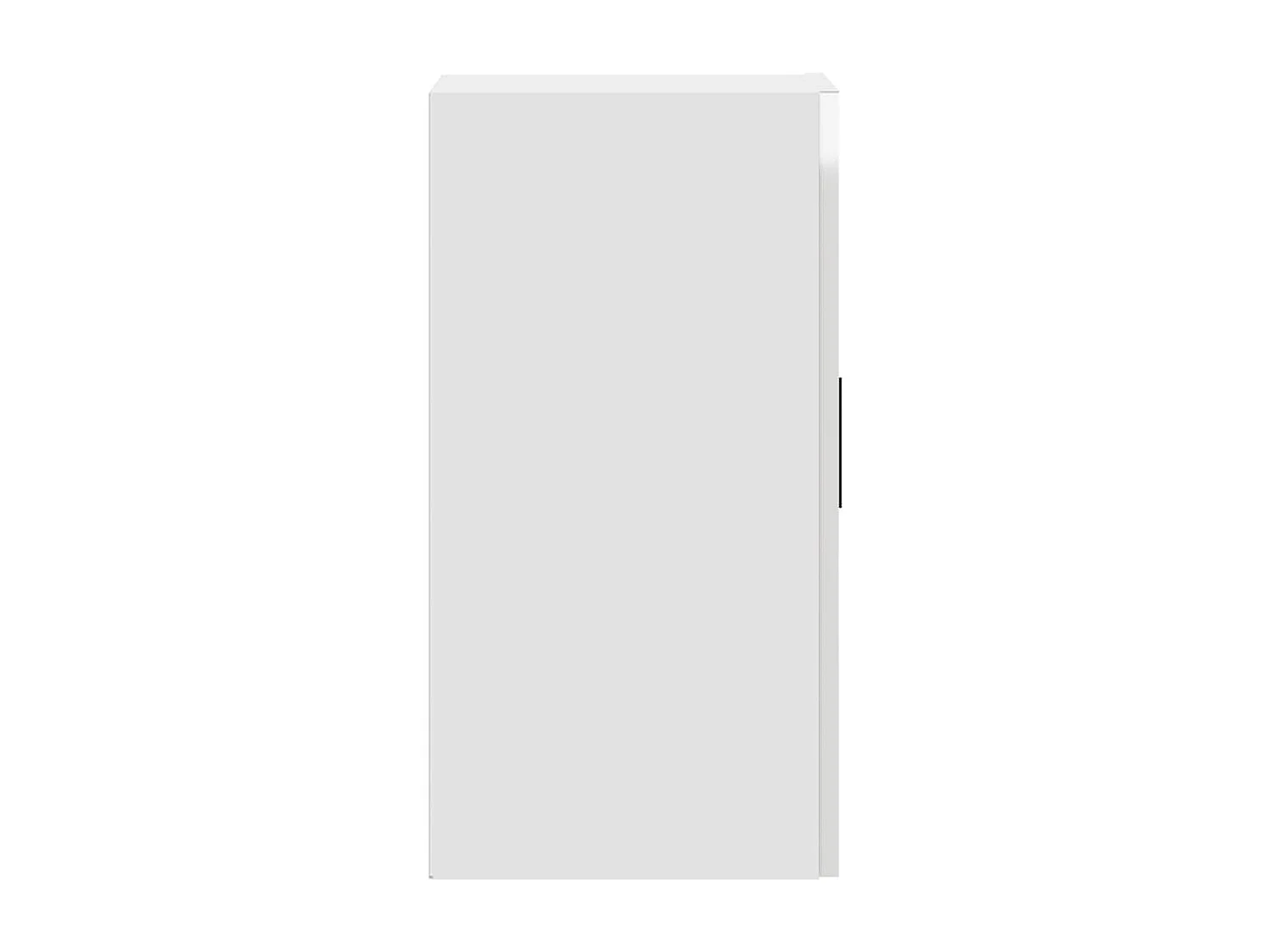 Armoire murale de cuisine blanc brillant bois ingénierie