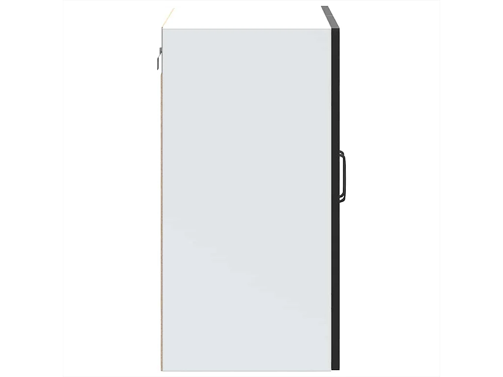 Armoire murale de cuisine avec porte en verre noir